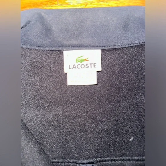 Lacoste Button/Zip Jacket Large - Picture 2 of 2